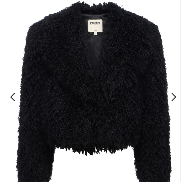 Aura Cropped Faux Fur Jacket - Picture 2 of 5